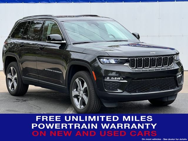 2024 Jeep Grand Cherokee Limited 4x4 in Rocky Mountain Pearlcoat — front three-quarter view