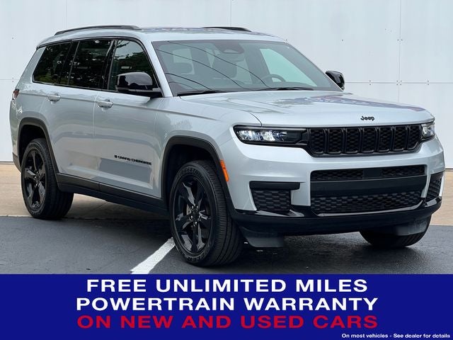 2024 Jeep Grand Cherokee L Altitude 4x4 in Silver Zynith — front three-quarter view