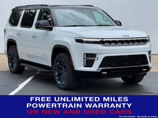 2026 Jeep Grand Wagoneer GRAND WAGONEER 85TH ANNIVERSARY EDITION 4X4 in Bright White Clear-Coat Exterior Paint — front three-quarter view