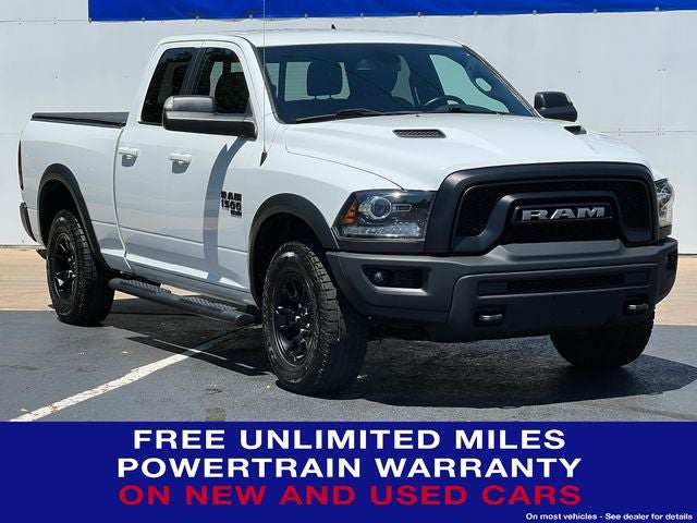 2022 RAM 1500 Classic Warlock in Bright White Clearcoat — front three-quarter view