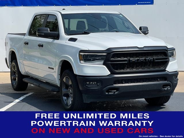 2023 RAM 1500 Big Horn Crew Cab 4x4 5'7' Box in Bright White Clearcoat — front three-quarter view