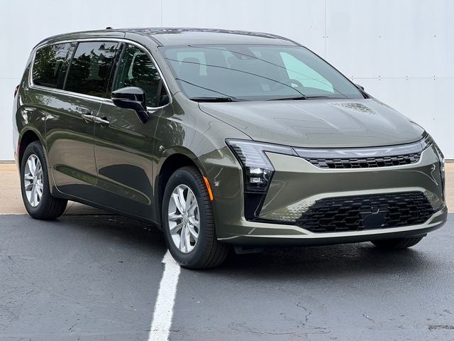2027 Chrysler Pacifica PACIFICA SELECT AWD in Olive Green Pearl-Coat Exterior Paint — front three-quarter view