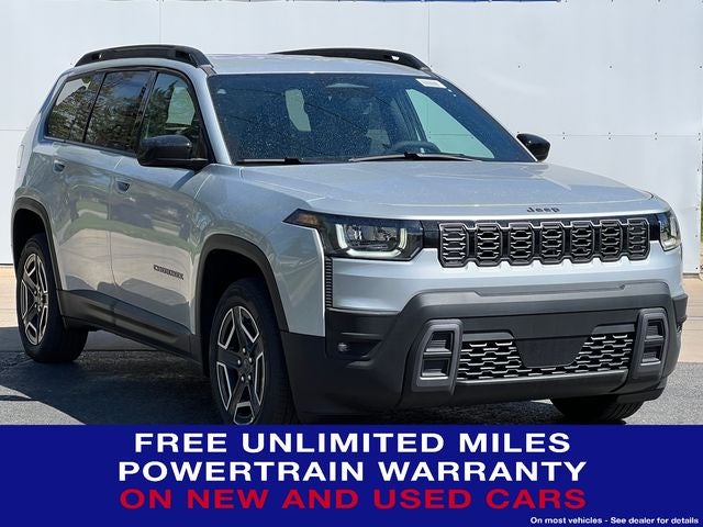 2026 Jeep Cherokee CHEROKEE LAREDO 4X4 in Silver Zynith Clear-Coat Exterior Paint — front three-quarter view