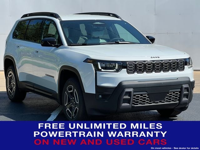 2026 Jeep Cherokee CHEROKEE LAREDO 4X4 in Bright White Clear-Coat Exterior Paint — front three-quarter view